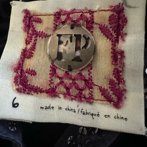 Free People Velvet/Silk Dress/Tunic 6 - Picture 7 of 8